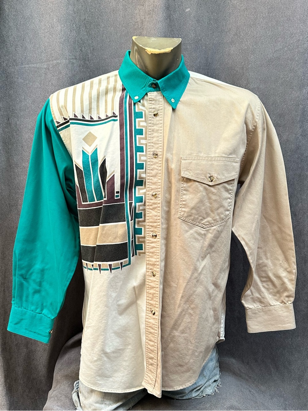 Vintage western shirt men’s large southwestern